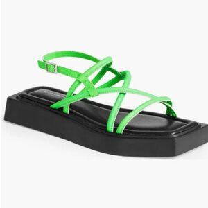 Vagabond Green Strappy Sandals Size EU 37 / US 7